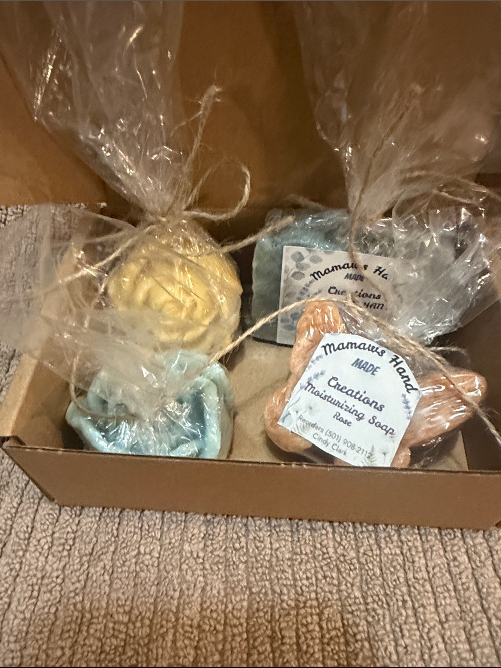 Moisturizing Soap Gift Set - Blue, Peach, Cream
